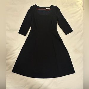 Boden Black Ponte Dress sz 8R